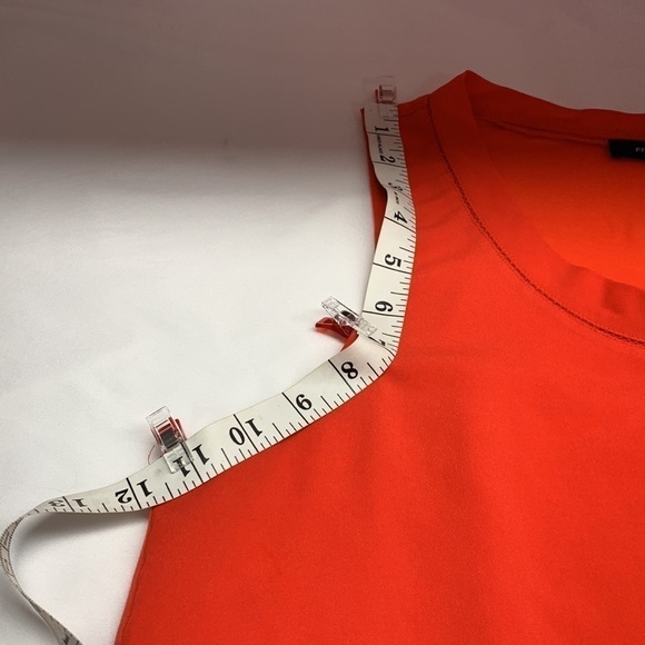 French Connection Sleeveless Top Crew Neck Size Large Colour Orange - Picture 9 of 9